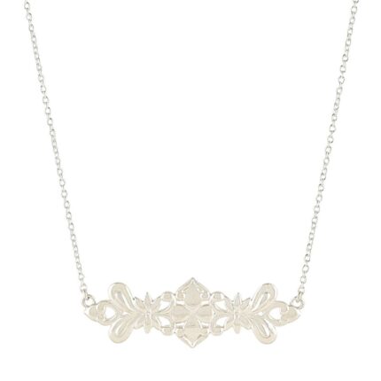 Classic Floral 925 Silver Necklace